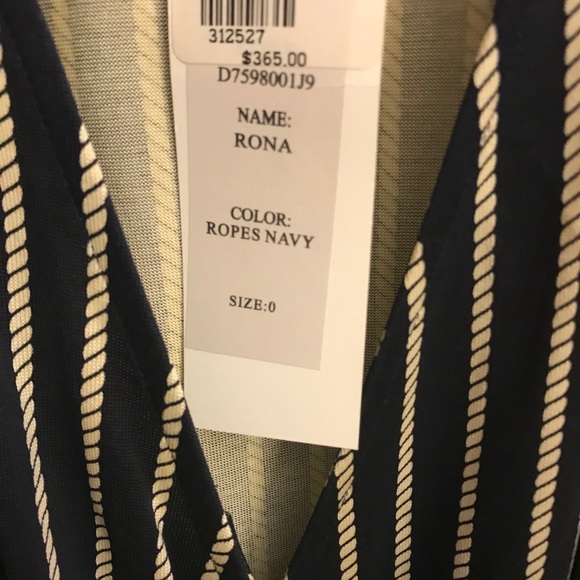 Diane von Furstenberg Rona Ropes Navy Wrap Dress - Picture 4 of 12